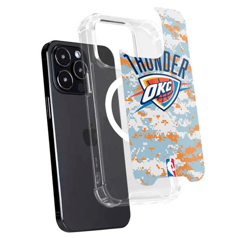 NBA Oklahoma City Thunder Digi Camo iPhone 15 Pro MagSafe Case